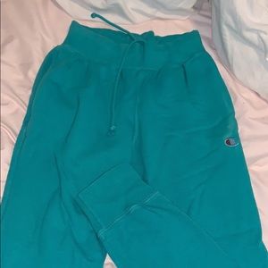Teal champion joggers
